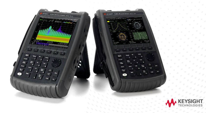 Keysight's FieldFox Handheld Analyzers for Rugged and Portable applications.