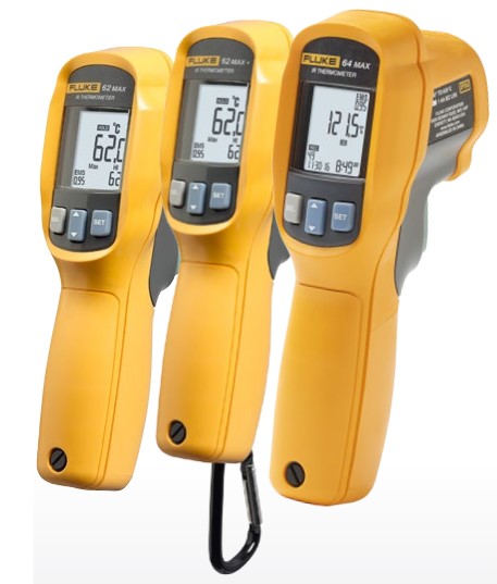 64 MAX, 62 MAX+, and 62 MAX Infrared Thermometers.
