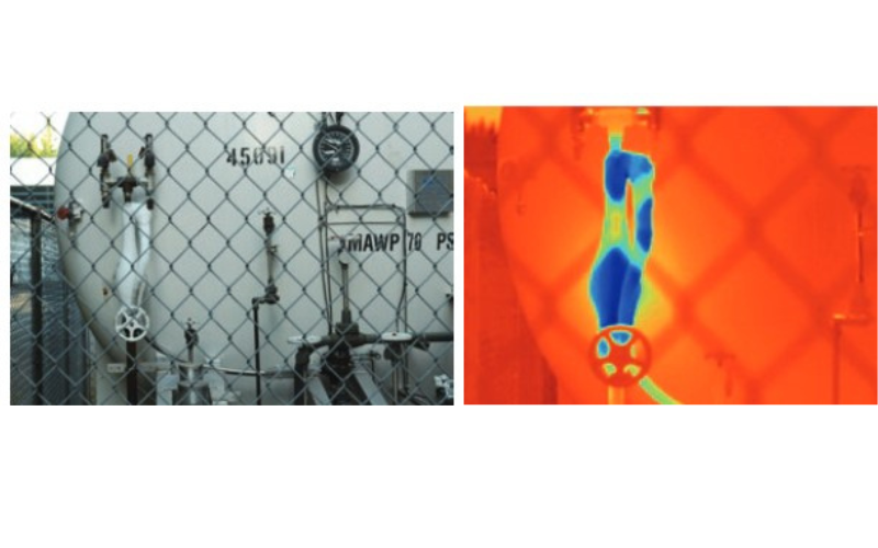 Fluke's LaserSharp® Auto Focus uses a built-in laser to precisely
measure and focus on your selected target, even in difficult inspection
sites.