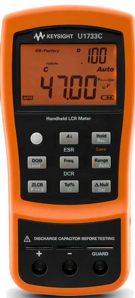 U1733C handheld LCR
meter